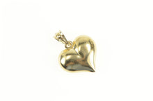 Load image into Gallery viewer, 14K Puffy Heart Classic Love Symbol Pendant Yellow Gold