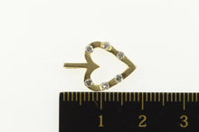 Load image into Gallery viewer, 14K Diamond Inset Heart Love Symbol Pendant Yellow Gold