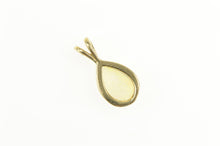 Load image into Gallery viewer, 14K Pear Opal Inset Classic Statement Pendant Yellow Gold