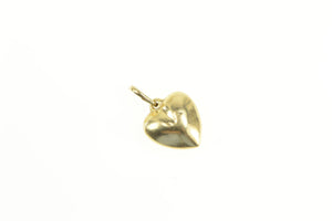 14K Heart Puffy Love Symbol Valentine Romantic Charm/Pendant Yellow Gold