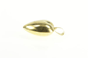 14K Heart Love Symbol Puffy Rounded Romantic Pendant Yellow Gold