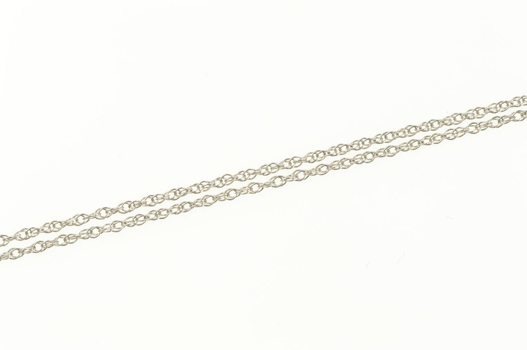 10K 0.9mm Rolling Spiral Chain Twist Link Necklace 18