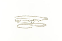 Load image into Gallery viewer, 10K 0.9mm Rolling Spiral Chain Twist Link Necklace 18&quot; White Gold