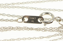 Load image into Gallery viewer, 10K 0.9mm Rolling Spiral Chain Twist Link Necklace 18&quot; White Gold