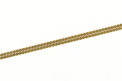 14K 1.3mm Serpentine Chain Flat Wavy Link Necklace 17.25