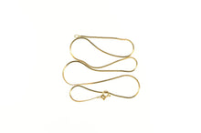 Load image into Gallery viewer, 14K 1.3mm Serpentine Chain Flat Wavy Link Necklace 17.25&quot; Yellow Gold