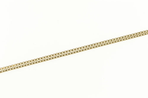 14K 0.9mm Box Chain Square Classic Link Long Necklace 30