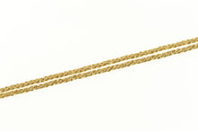 Load image into Gallery viewer, 14K 1.3mm Woven Rope Twist Chain Spiral Link Necklace 16&quot; Yellow Gold
