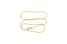 Load image into Gallery viewer, 14K 1.3mm Woven Rope Twist Chain Spiral Link Necklace 16&quot; Yellow Gold