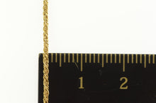 Load image into Gallery viewer, 14K 1.3mm Woven Rope Twist Chain Spiral Link Necklace 16&quot; Yellow Gold
