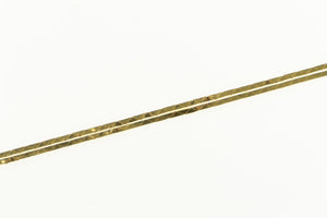 14K 0.9mm Square Retro Box Simple Chain Necklace 20.5" Yellow Gold