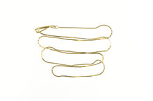 Load image into Gallery viewer, 14K 0.9mm Square Retro Box Simple Chain Necklace 20.5&quot; Yellow Gold