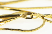 Load image into Gallery viewer, 14K 0.9mm Square Retro Box Simple Chain Necklace 20.5&quot; Yellow Gold