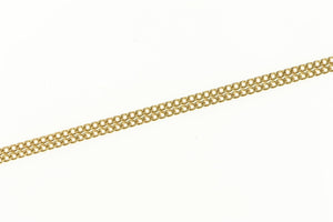 18K 1.0mm Classic Curb Chain Simple Link Necklace 16.25" Yellow Gold