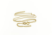 Load image into Gallery viewer, 18K 1.0mm Classic Curb Chain Simple Link Necklace 16.25&quot; Yellow Gold