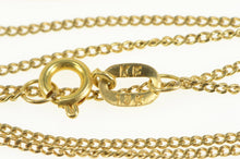 Load image into Gallery viewer, 18K 1.0mm Classic Curb Chain Simple Link Necklace 16.25&quot; Yellow Gold