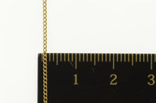 Load image into Gallery viewer, 18K 1.0mm Classic Curb Chain Simple Link Necklace 16.25&quot; Yellow Gold