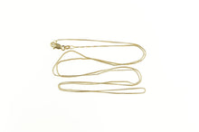 Load image into Gallery viewer, 14K 0.7mm Box Link Classic Square Long Chain Necklace 24.5&quot; Yellow Gold