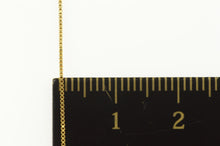 Load image into Gallery viewer, 14K 0.7mm Square Link Classic Chain Box Necklace 17.75&quot; Yellow Gold