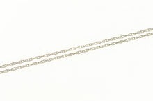 Load image into Gallery viewer, 10K 0.6mm Classic Simple Rolling Cable Twist Chain Necklace 18&quot; White Gold