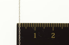 Load image into Gallery viewer, 10K 0.6mm Classic Simple Rolling Cable Twist Chain Necklace 18&quot; White Gold