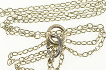 Load image into Gallery viewer, 10K 1.0mm Cable Rolling Twist Link Chain Necklace 17&quot; White Gold