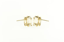 Load image into Gallery viewer, 14K Oval Solitaire Classic Simple Stud Earrings Yellow Gold