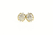 Load image into Gallery viewer, 10K Marquise Diamond Cluster Classic Stud Earrings Yellow Gold
