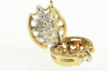 Load image into Gallery viewer, 10K Marquise Diamond Cluster Classic Stud Earrings Yellow Gold