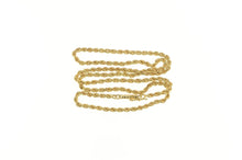 Load image into Gallery viewer, 14K 2.5mm Rope Chain Rolling Twist Link Necklace 18&quot; Yellow Gold