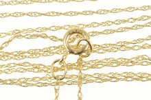 Load image into Gallery viewer, 10K 0.7mm Twist Rolling Curb Chain Spiral Link Necklace 17.75&quot; Yellow Gold