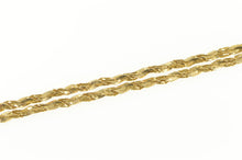 Load image into Gallery viewer, 14K 1.7mm Rope Rolling Textured Twist Chain Necklace 18&quot; Yellow Gold