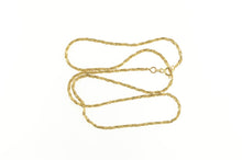 Load image into Gallery viewer, 14K 1.7mm Rope Rolling Textured Twist Chain Necklace 18&quot; Yellow Gold