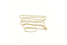Load image into Gallery viewer, 14K 1.2mm Square Chain Classic Box Link Necklace 18&quot; Yellow Gold