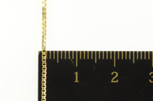 Load image into Gallery viewer, 14K 1.2mm Square Chain Classic Box Link Necklace 18&quot; Yellow Gold