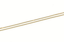 Load image into Gallery viewer, 14K 0.9mm Box Square Classic Simple Chain Necklace 15&quot; Yellow Gold