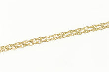 Load image into Gallery viewer, 14K 0.9mm Curb Rolling Spiral Twist Link Chain Necklace 18.5&quot; Yellow Gold