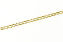 Load image into Gallery viewer, 14K 1.2mm Cable Link Square Simple Classic Chain Necklace 15&quot; Yellow Gold