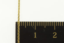 Load image into Gallery viewer, 14K 1.2mm Cable Link Square Simple Classic Chain Necklace 15&quot; Yellow Gold