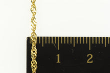 Load image into Gallery viewer, 14K 1.9mm Rolling Herringbone Flat Twist Chain Necklace 19.5&quot; Yellow Gold