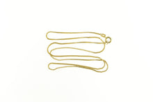 Load image into Gallery viewer, 14K 1.2mm Square Link Classic Box Chain Necklace 17.75&quot; Yellow Gold