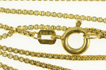 Load image into Gallery viewer, 14K 1.2mm Square Link Classic Box Chain Necklace 17.75&quot; Yellow Gold