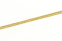 Load image into Gallery viewer, 14K 1.0mm Woven Wheat Palma Braid Chain Link Necklace 19.75&quot; Yellow Gold