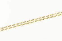 Load image into Gallery viewer, 14K 0.7mm Curb Link Classic Simple Chain Necklace 22.25&quot; Yellow Gold
