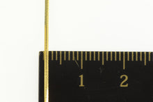 Load image into Gallery viewer, 14K 0.9mm Squared Link Snake Fancy Chain Necklace 15.75&quot; Yellow Gold