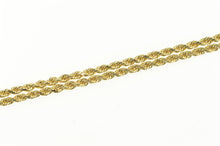 Load image into Gallery viewer, 14K 1.8mm Rope Link Classic Rolling Woven Chain Necklace 20&quot; Yellow Gold