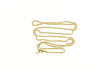 Load image into Gallery viewer, 14K 1.8mm Rope Link Classic Rolling Woven Chain Necklace 20&quot; Yellow Gold
