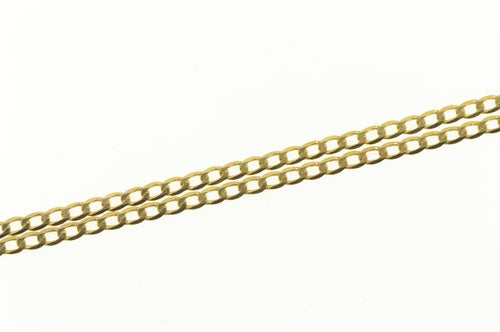 14K 1.8mm Curb Link Classic Fancy Chain Necklace 18