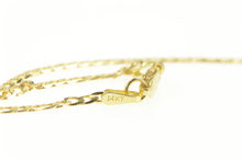 Load image into Gallery viewer, 14K 1.8mm Curb Link Classic Fancy Chain Necklace 18&quot; Yellow Gold