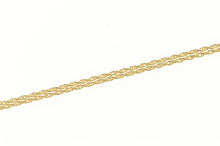 Load image into Gallery viewer, 14K 1.0mm Rolling Cable Link Curb Twist Chain Necklace 16&quot; Yellow Gold